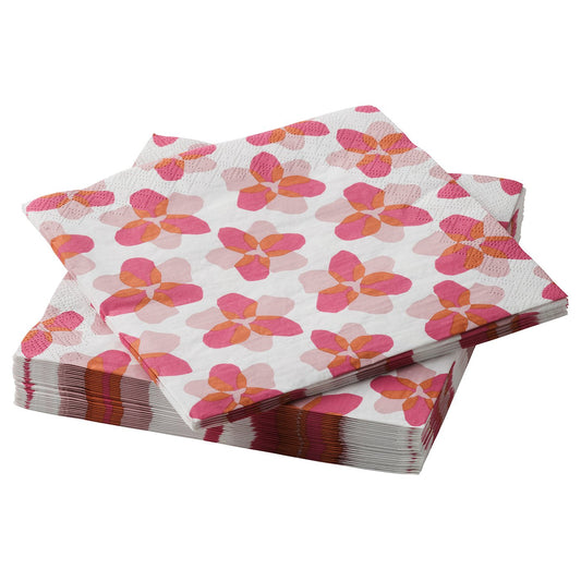 TOFSAND paper napkin, pink, 33x33 cm, 30 pack