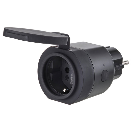 TOFSMYGGA plug, black/outdoor smart, 62 cm