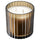 TOFSTÄRNA scented candle in glass, 2 wicks, Fig leaf brown, 50 hr
