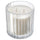 TOFSTÄRNA scented candle in glass, 2 wicks, Fresh linen clear glass, 50 hr
