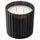 TOFSTÄRNA scented candle in glass, 2 wicks, Sandalwood & patchouli black, 50 hr