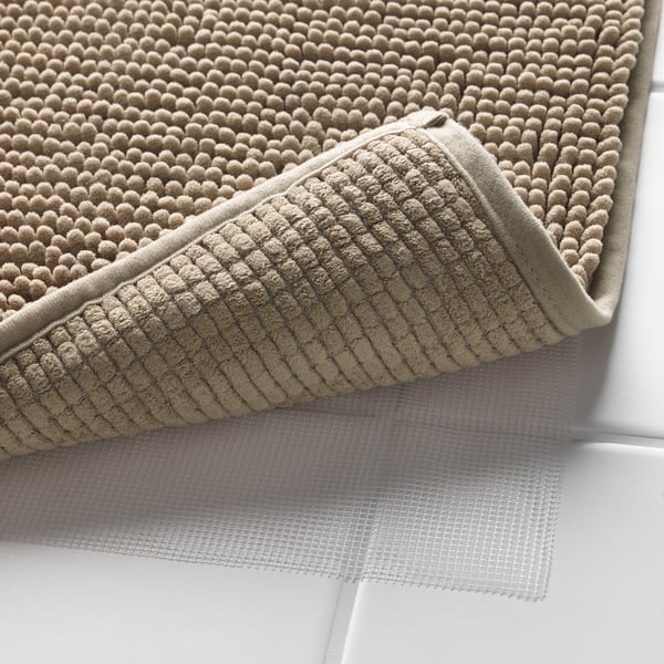 TOFTBO pedestal mat, beige, 55x60 cm