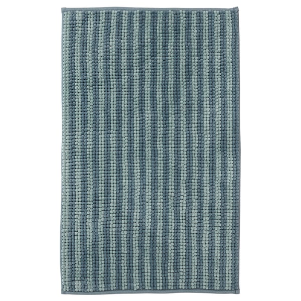 TOFTBO - TOFTBO Bath mat, striped/blue, 50x80 cm