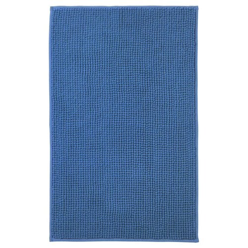TOFTBO - Bath mat, bright blue, 50x80 cm - Length: 80 cmWidth: 50 cmArea: 0.40 m²Weight: 1410 g/m²