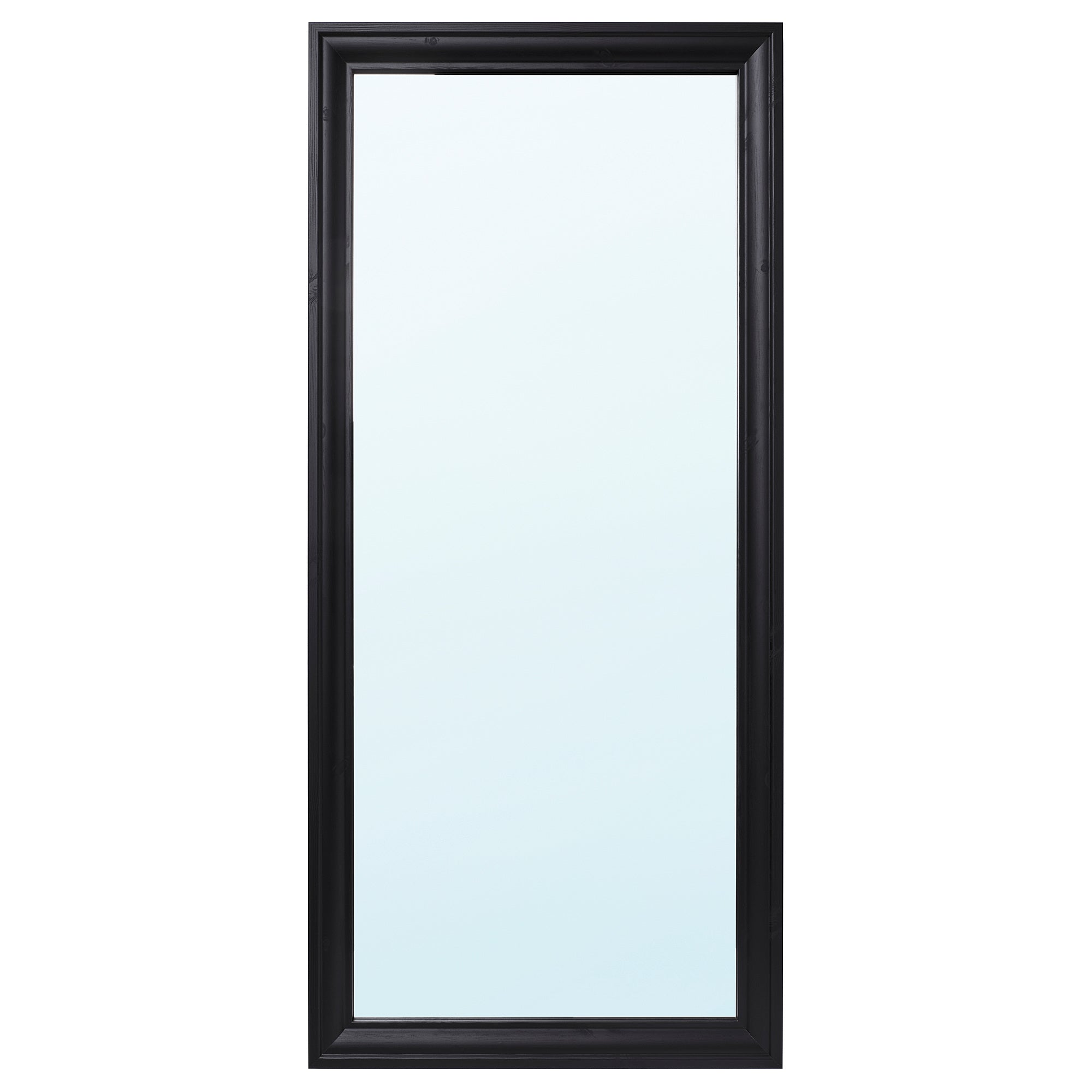 TOFTBYN mirror, black, 75x165 cm