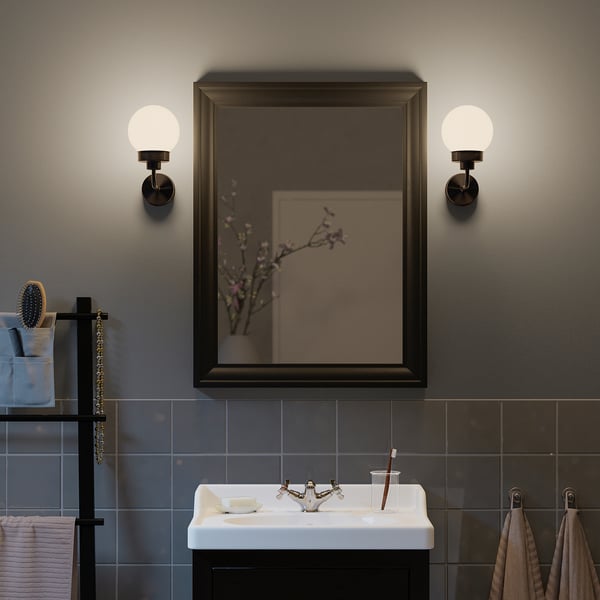 TOFTBYN mirror, nero, 65x85 cm