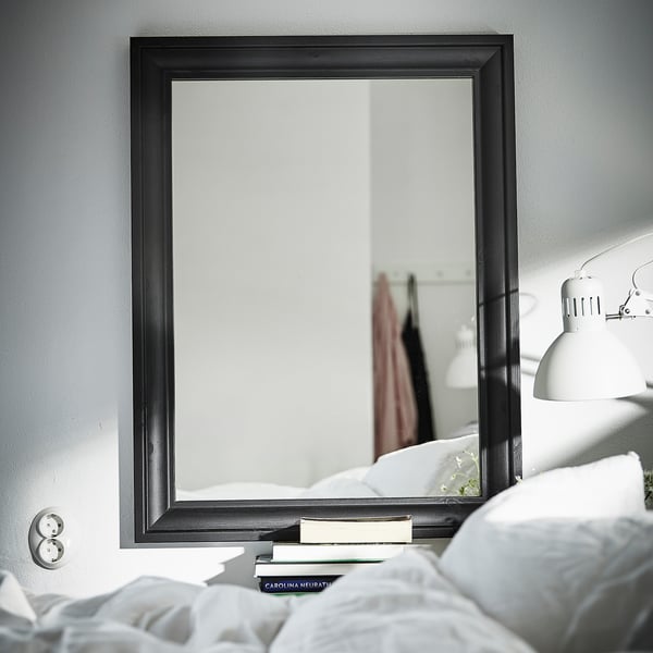 TOFTBYN mirror, nero, 65x85 cm