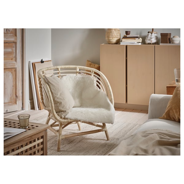 TOFTLUND - TOFTLUND Rug, white, 55x85 cm