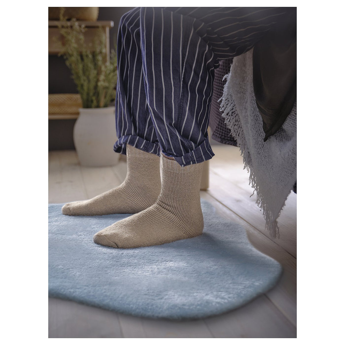 TOFTLUND rug, blue, 55x85 cm