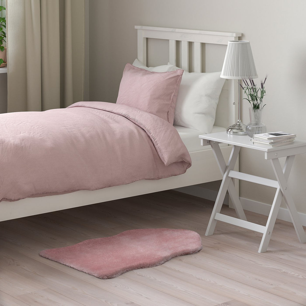 TOFTLUND rug, pink, 55x85 cm