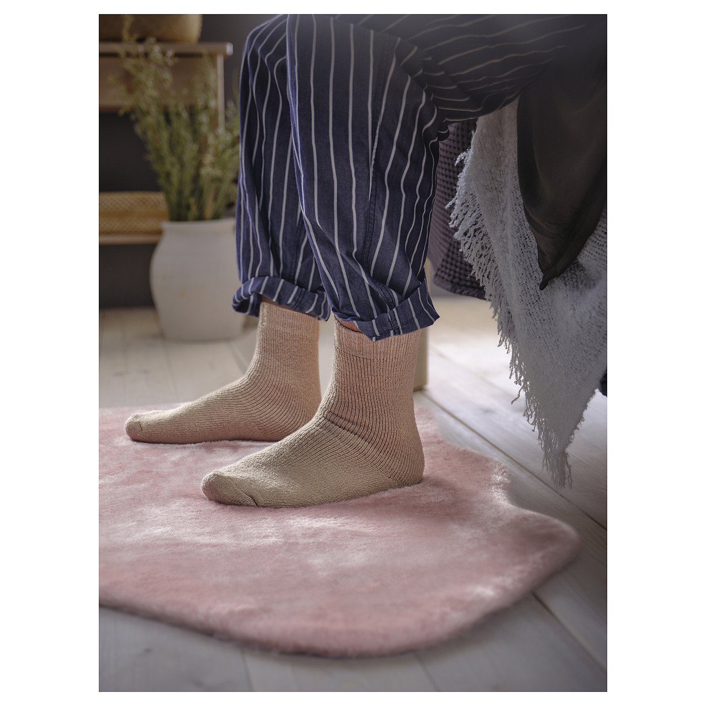TOFTLUND rug, pink, 55x85 cm