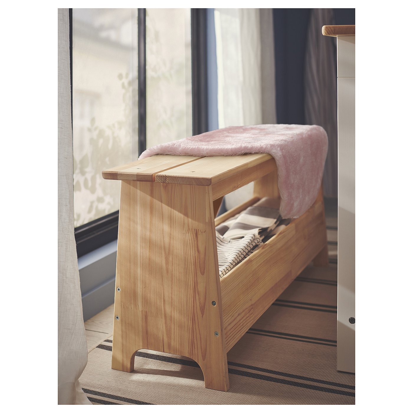 TOFTLUND rug, pink, 55x85 cm