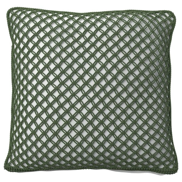 Ikea TOFTÖ - Pillow cover, dark gray-green outdoor/indoor,50x50 cm