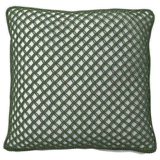 TOFTÖ - Pillow cover, dark gray-green outdoor/indoor,50x50 cm