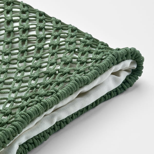 TOFTÖ cushion cover, dark grey-green outdoor/indoor, 50x50 cm