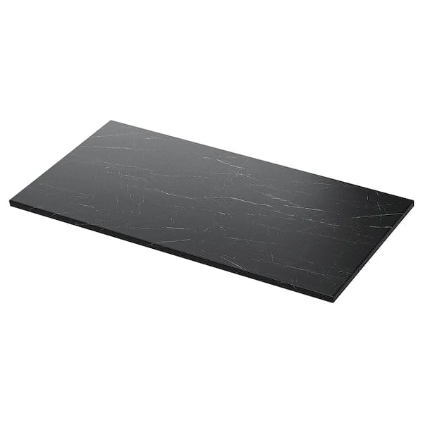 Ikea TOLKEN - Countertop, black marble effect/foliated board, 102x49 cm