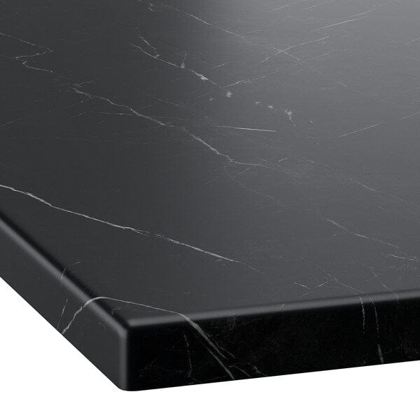 Ikea TOLKEN - Countertop, black marble effect/foliated board, 62x49 cm