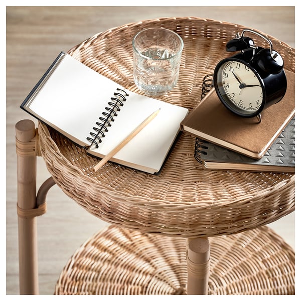 TOLKNING bedside table, handmade, 52 cm