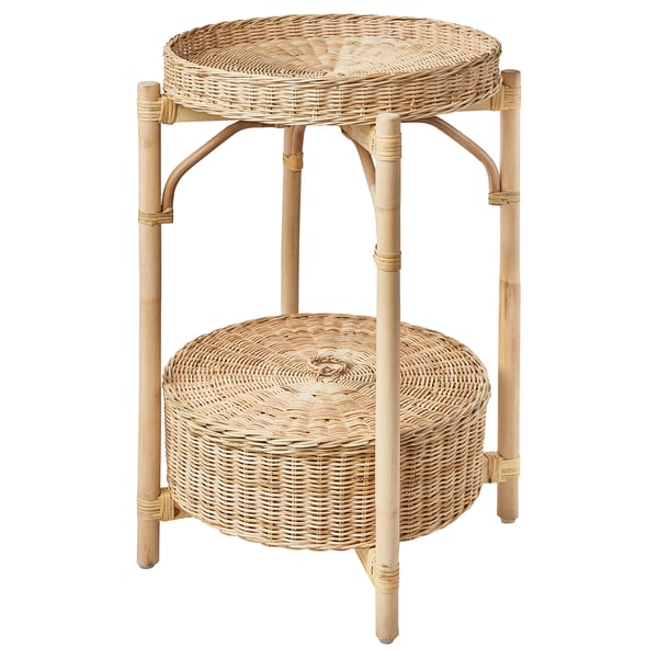 TOLKNING bedside table, handmade, 52 cm