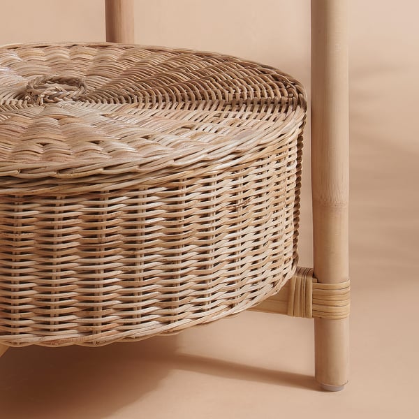 TOLKNING bedside table, handmade, 52 cm