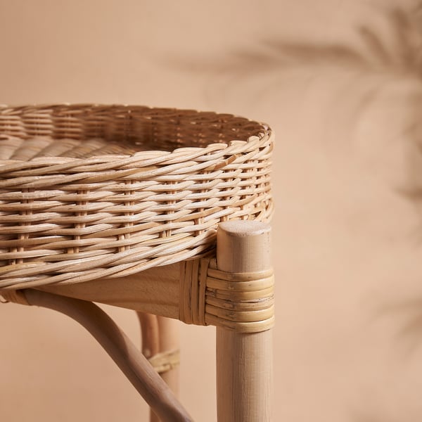 TOLKNING bedside table, handmade, 52 cm