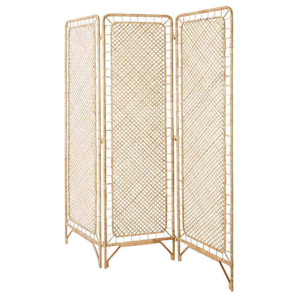 TOLKNING - Room divider, handmade rattan, 150x170 cm