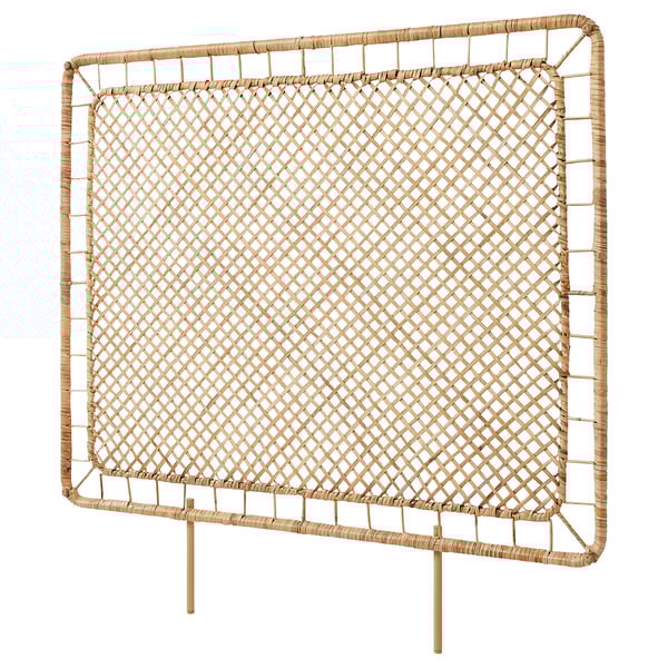 TOLKNING headboard, handmade rattan, 90x96 cm
