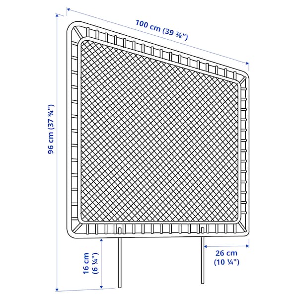 TOLKNING - Headboard, handmade rattan