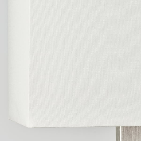 TOMELILLA table lamp, nickel-plated/white, 36 cm