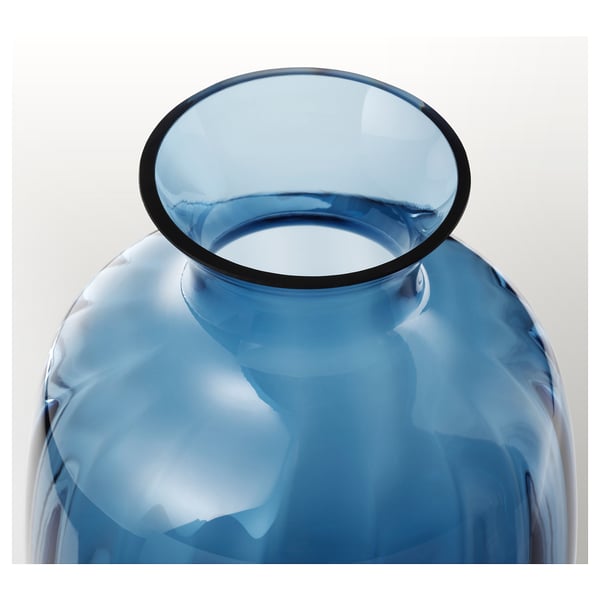 TONSÄTTA vase, blue, 21 cm