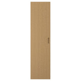TONSTAD door with hinges, oak veneer, 50x195 cm