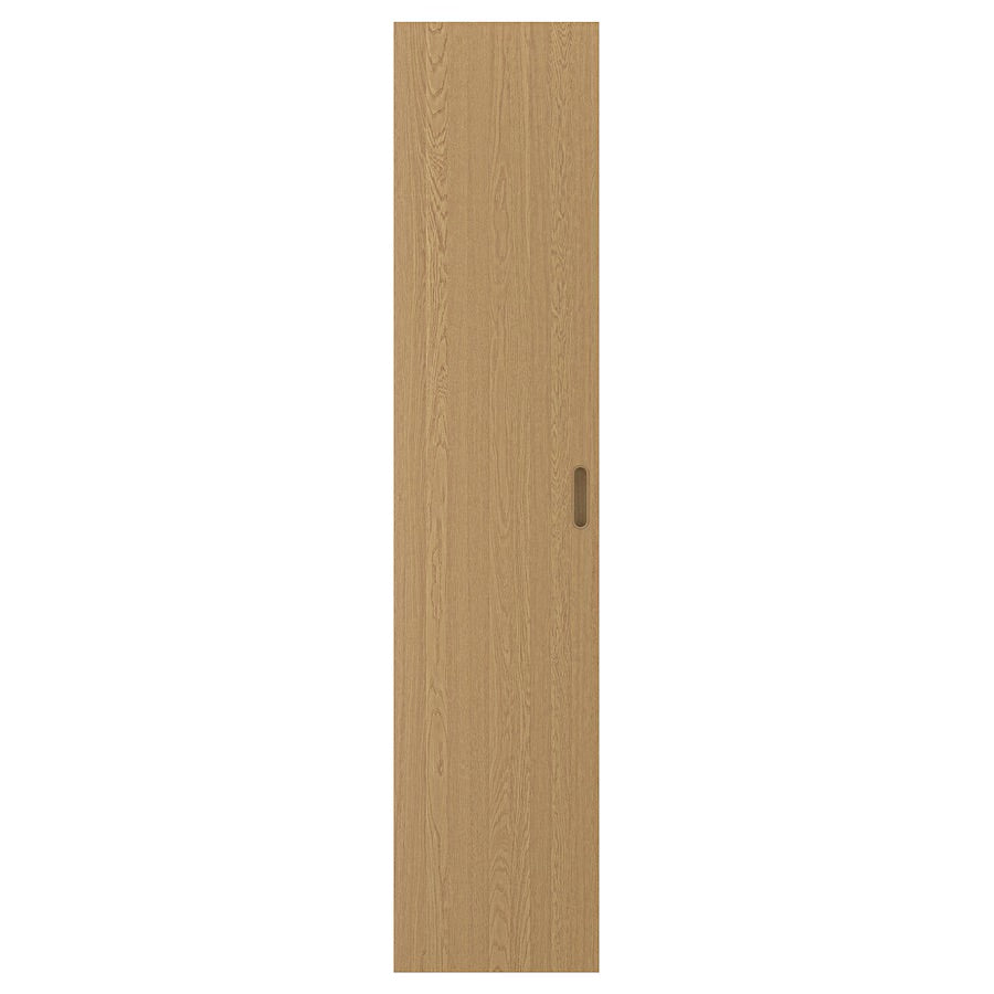 TONSTAD - Door with hinges, oak veneer,50x229 cm