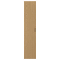 TONSTAD door with hinges, oak veneer, 50x229 cm