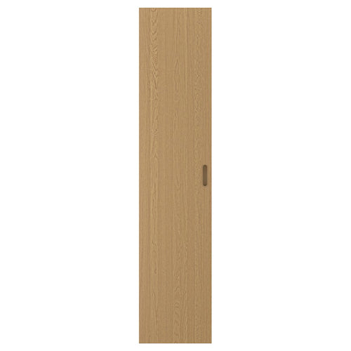 TONSTAD - Door with hinges, oak veneer, 50x229 cm