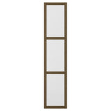 TONSTAD door with hinges, brown/stained oak veneer glass, 50x229 cm