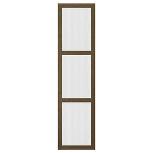 Ikea TONSTAD - Door with hinges, brown/stained oak veneer glass, 50x195 cm