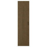 TONSTAD door with hinges, brown/stained oak veneer, 50x195 cm