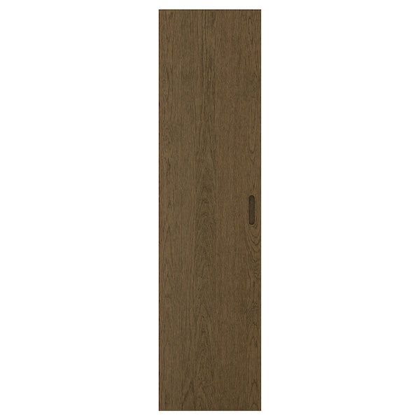 TONSTAD - Door, brown stained oak veneer, 50x195 cm