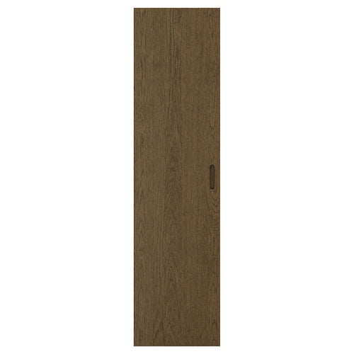 TONSTAD - Door, brown stained oak veneer, 50x195 cm