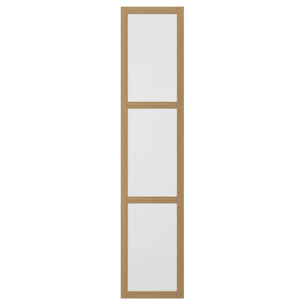 TONSTAD - Door, oak/veneer glass, 50x229 cm
