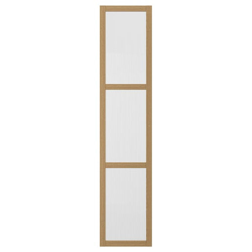 TONSTAD - Door, oak/veneer glass, 50x229 cm