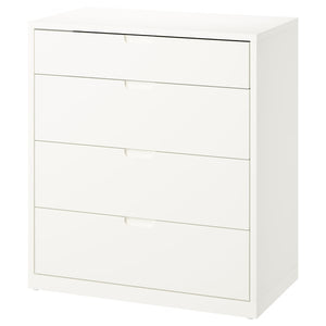TONSTAD chest of 4 drawers, off-white, 82x47x91 cm