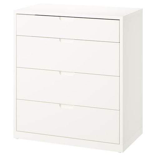 TONSTAD - TONSTAD Chest of 4 drawers, off-white, 82x47x91 cm