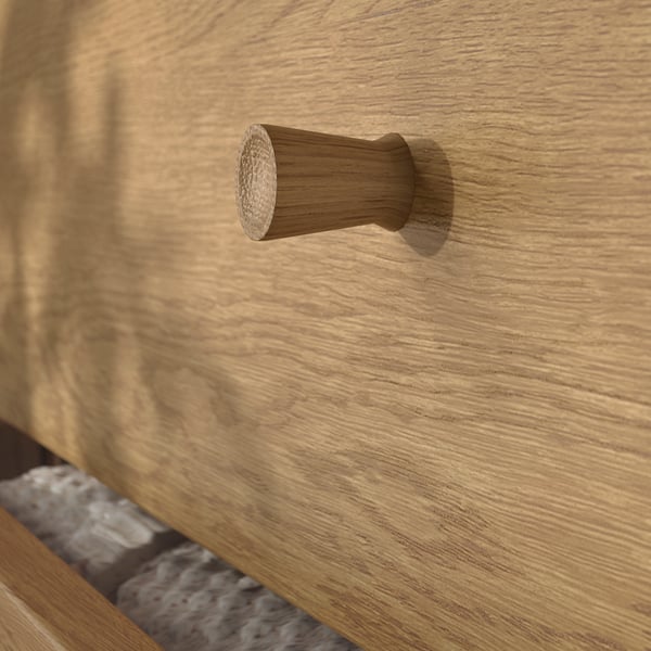 TONSTAD chest of 4 drawers, oak veneer, 82x47x90 cm