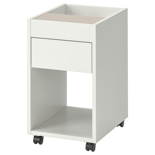 TONSTAD drawer unit on castors, off-white, 35x60 cm