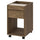 TONSTAD - Drawer unit on castors, brown stained oak veneer, 35x60 cm