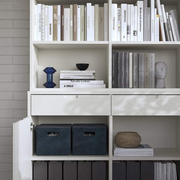 TONSTAD - TONSTAD Storage combination, off-white, 120x47x201 cm