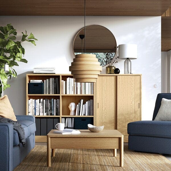 Ikea TONSTAD - Storage combination, oak veneer, 202x37x120 cm