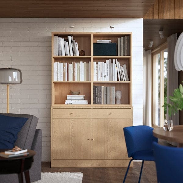 Ikea TONSTAD - Storage combination, oak veneer, 121x47x201 cm