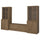 TONSTAD - TONSTAD TV storage combination, brown stained oak veneer/clear glass, 342x47x201 cm